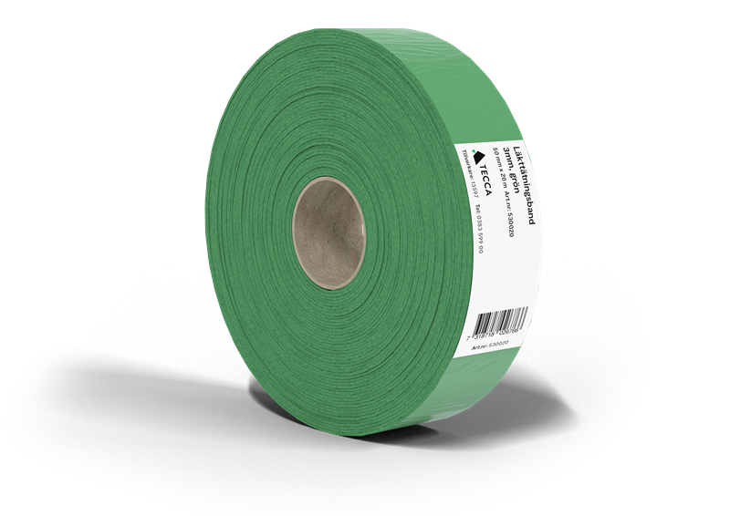 Tecca läkttätningsband 50 x 3 mm grön rulle